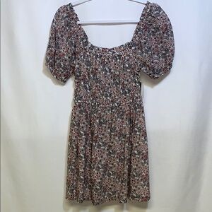 BP Puff Sleeve Floral Mini Dress